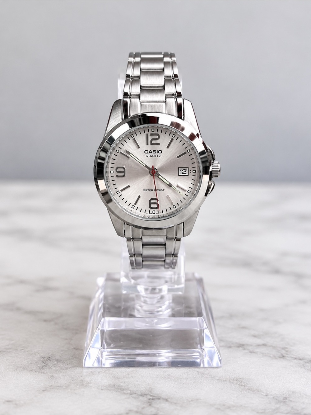 Casio Silver Wonen’s Stainless Steel Watch with Silver Dial
